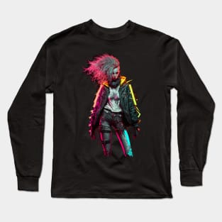 Cyberpunk Girl Long Sleeve T-Shirt